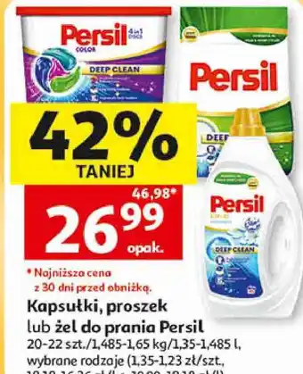 Kapsułki, proszek lub żel do prania Persil