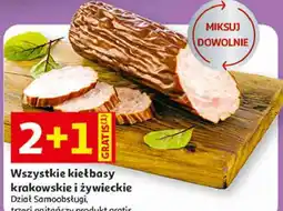 Auchan Wszystkie kiełbasy krakowskie i żywieckie Dział Samoobsługi oferta