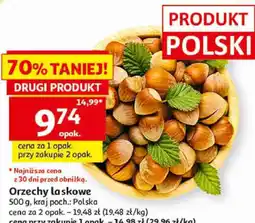Auchan Orzechy laskowe 500 g, kraj poch.: Polska oferta