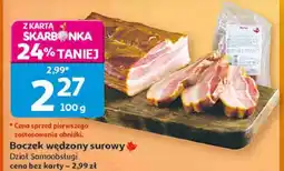 Auchan Boczek wędzony surowy oferta