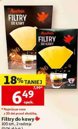 Auchan Filtry do kawy Auchan oferta