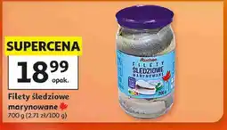Auchan Filety śledziowe marynowane Auchan oferta