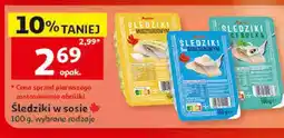 Auchan Śledziki w sosie Auchan oferta