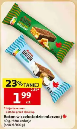 Auchan Baton w czekoladzie mlecznej Auchan oferta