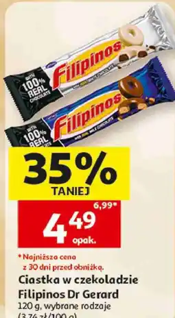 Auchan Ciastka w czekoladzie Filipinos Dr Gerard oferta
