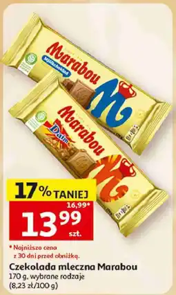 Auchan Czekolada mleczna Marabou oferta