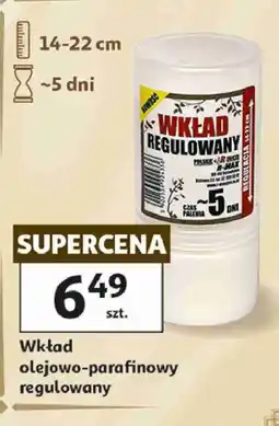 Auchan Wkład olejowo-parafinowy regulowany oferta