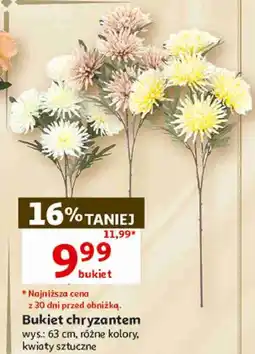 Auchan Bukiet chryzantem sztucznych, wys. 63 cm oferta