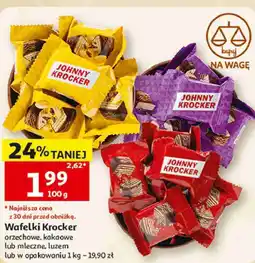 Auchan Wafelki Johnny Krocker orzechowe, kakaowe lub mleczne oferta