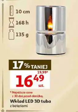 Auchan Wkład LED 3D tuba z bateriami oferta