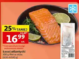 Auchan Łosoś atlantycki 200 g, filet ze skórą oferta