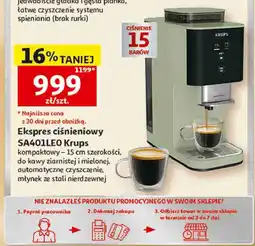 Auchan Ekspres ciśnieniowy SA401LEO Krups oferta