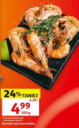 Auchan Krewetki parzone średnie oferta