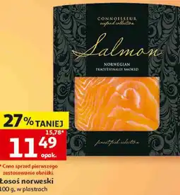 Auchan Łosoś norweski w plastrach Connoisseur oferta