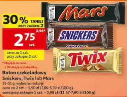 Auchan Baton czekoladowy Snickers, Twix lub Mars oferta