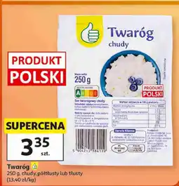Auchan Twaróg chudy, półtłusty lub tłusty oferta