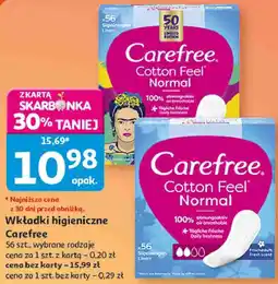 Auchan Wkładki higieniczne Carefree oferta