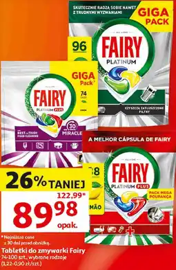 Auchan Tabletki do zmywarki Fairy oferta