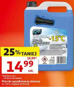 Auchan Q11 Płyn do spryskiwaczy zimowy 4 l, -15°C, z lejkiem oferta