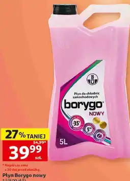 Auchan Płyn do chłodnic samochodowych Borygo nowy oferta
