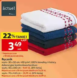Auchan Ręcznik actuél 30 x 50 cm oferta