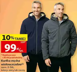 Auchan Kurtka męska wiatroszczelna Inextenso oferta