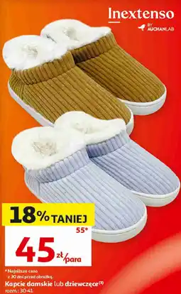 Auchan Kapcie damskie lub dziewczęce Inextenso oferta
