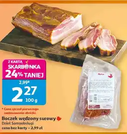 Auchan Boczek wędzony surowy Auchan oferta