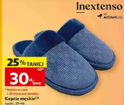 Auchan Kapcie męskie Inextenso oferta