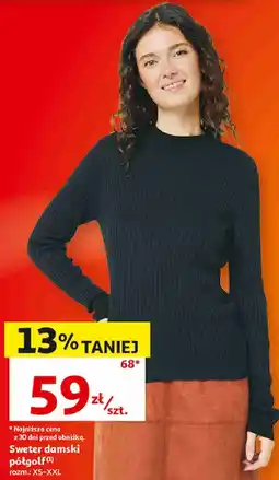 Auchan Sweter damski półgolf Inextenso oferta