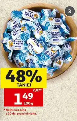 Auchan Cukierki Milky Splash oferta