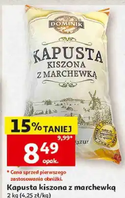 Auchan Kapusta kiszona z marchewką Dominik oferta