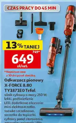 Auchan Odkurzacz pionowy X-FORCE 8.80 TY1871EO Tefal oferta