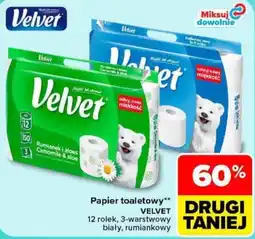 Carrefour Papier toaletowy Velvet oferta