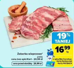 Carrefour Żeberka wieprzowe* oferta