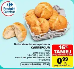 Carrefour Bułka ziemniaczana pszenna CARREFOUR oferta