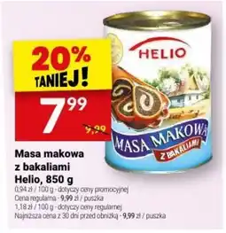 Twój Market Masa makowa z bakaliami Helio oferta