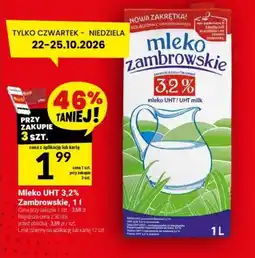 Twój Market Mleko UHT 3,2% Zambrowskie oferta