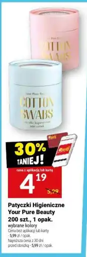 Twój Market Patyczki Higieniczne Your Pure Beauty oferta