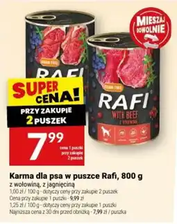 Twój Market Karma dla psa w puszcze Rafi oferta