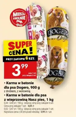 Twój Market Karma w batonie dla psa Dogero oferta