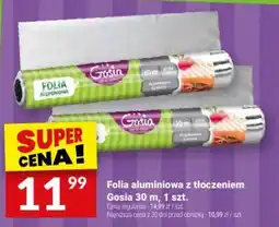 Twój Market Folia aluminiowa z tłoczeniem Gosia oferta