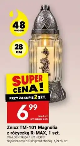 Twój Market Znicz TM-101 Magnolia z różyczką R-MAX oferta