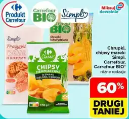 Carrefour Chipsy Ziemniaczane O Smaku Zielonej Cebulki oferta