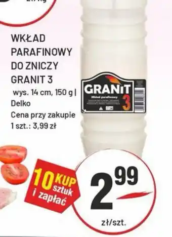 Wkład Parafinowy do Zniczy Granit 3