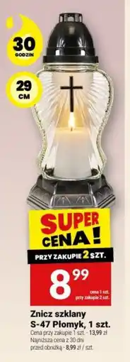 Twój Market Znicz szklany S-47 Płomyk oferta