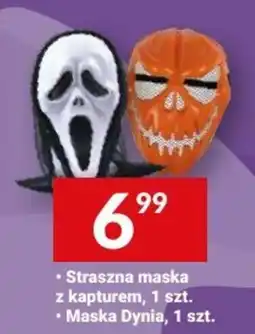 Twój Market Straszna maska z kapturem, 1 szt. i Maska Dynia, 1 szt. oferta