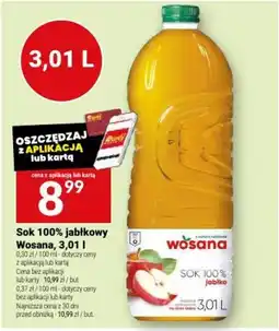Twój Market Sok 100% jabłkowy Wosana oferta