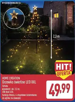 ALDI Home Creation Drzewko świetlne LED XXL oferta