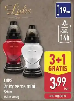 ALDI LUKS Znicz serce mini oferta